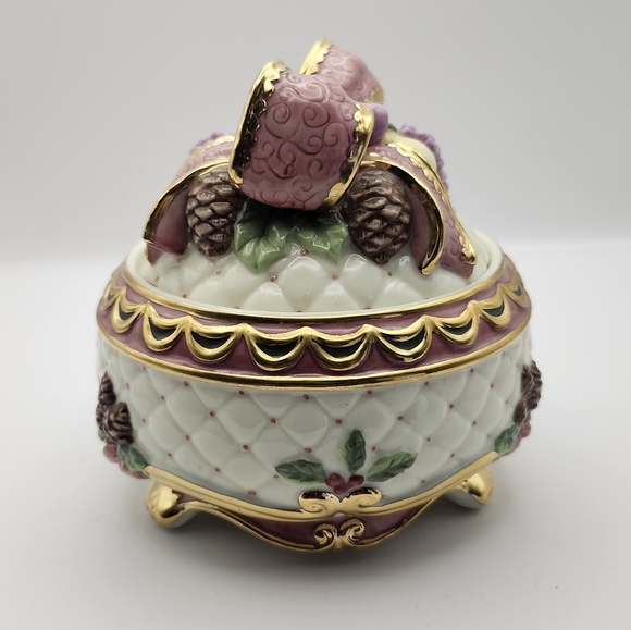 Christmas Candy Dish San Francisco Music Box Co "I'll Be Home For Christmas" - Picture 2 of 6